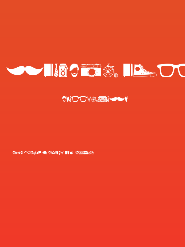 Hipster Icons Poster