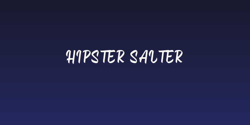 Hipster Salter Social Header