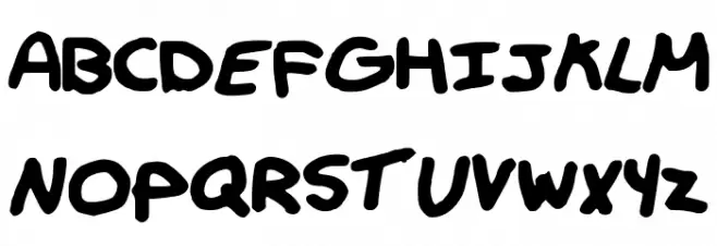 Hipster Schriftart Groß
