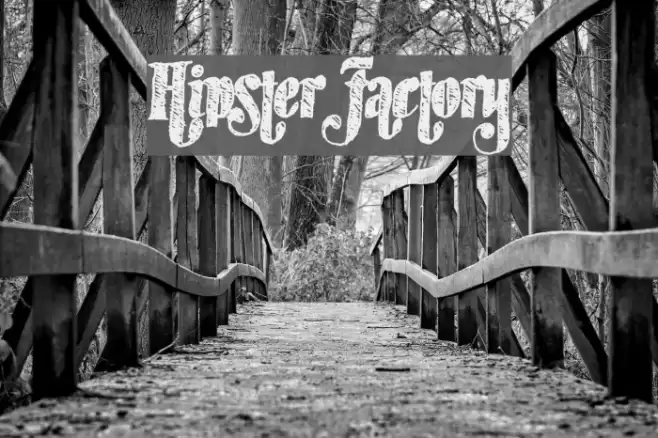 HipsterFactory Font examples