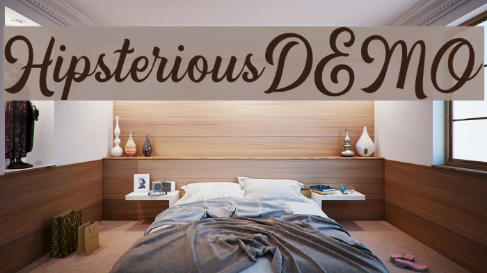 HipsteriousDEMO Font examples