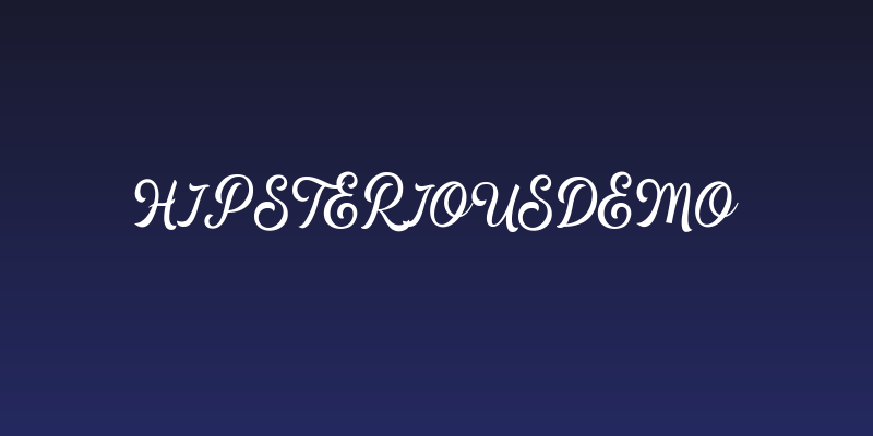 HipsteriousDEMO Social Header
