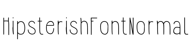 HipsterishFontNormal  Fuentes Gratis Descargar