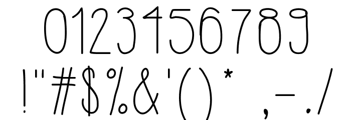 HipsterishFontNormal Font OTHER CHARS
