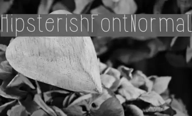 HipsterishFontNormal Font examples