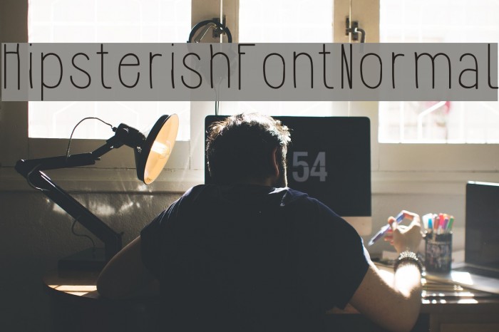 HipsterishFontNormal Font examples