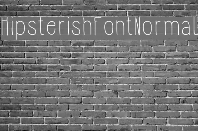 HipsterishFontNormal Font examples
