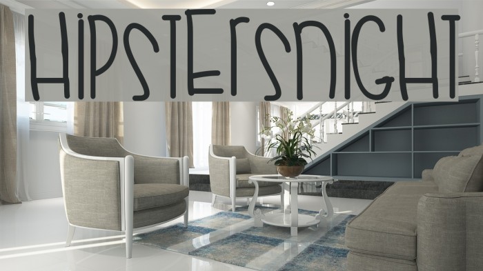 HipstersNight Font examples