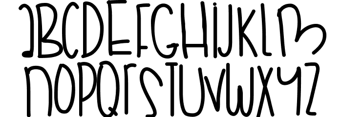 HipstersNight Font LOWERCASE