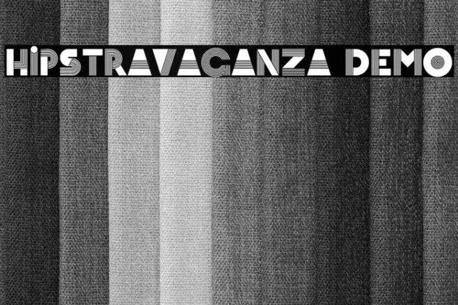 Hipstravaganza Demo Font examples