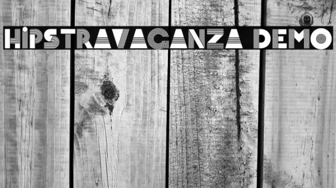 Hipstravaganza Demo Font examples
