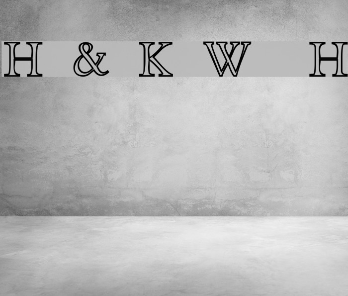 Hira & Katakana W Hollow Font examples