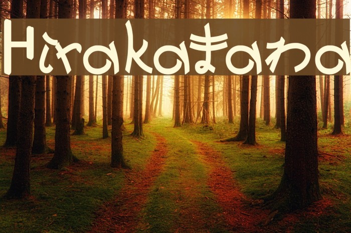 Hirakatana Example 1