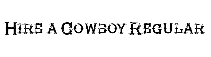Hire a Cowboy Regular  नि: शुल्क फ़ॉन्ट्स डाउनलोड