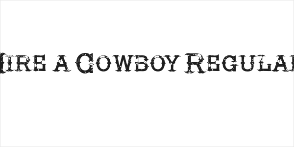 Hire a Cowboy Regular Logo