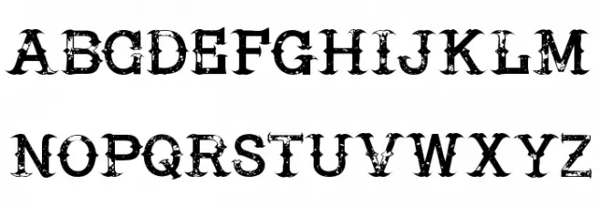 Hire a Cowboy Шрифта ВЕРХНИЙ