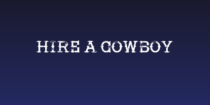 Hire a Cowboy Social Header