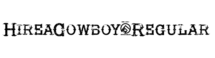 HireaCowboy-Regular  les polices de caractères gratuit tlcharger