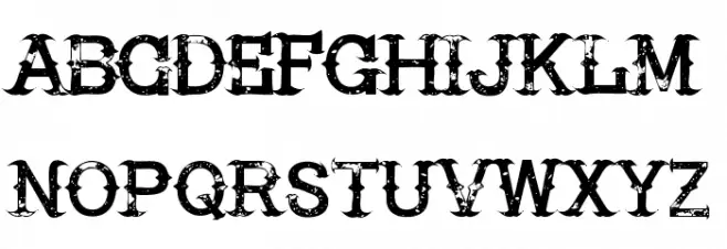 HireaCowboy-Regular フォント 大文字