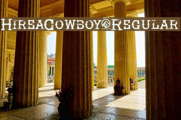 HireaCowboy-Regular Font examples