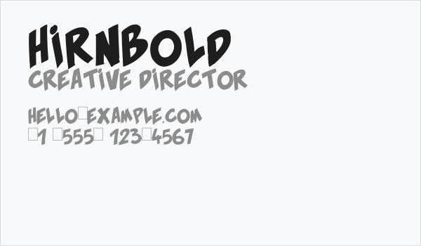 HirnBold Business Card