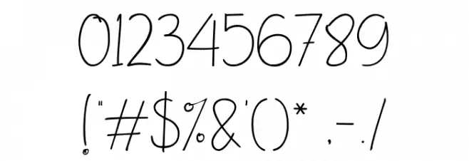 Hiromaru Script  Font OTHER CHARS