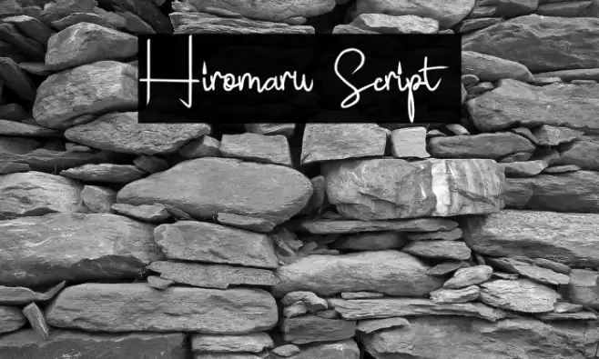 Hiromaru Script  Font examples