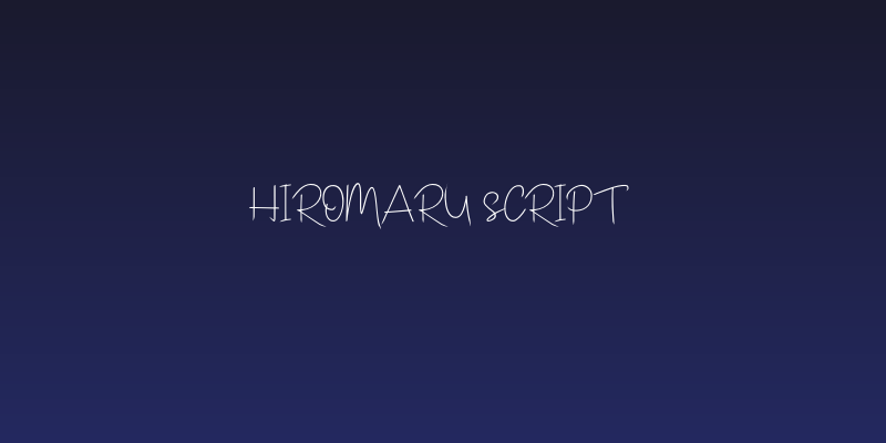 Hiromaru Script  Social Header