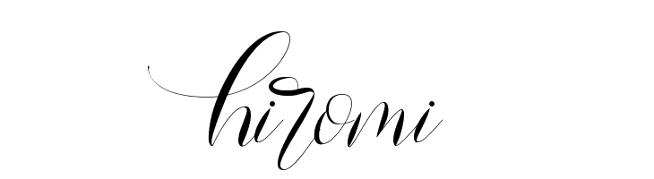 Hiromi  font caratteri gratis