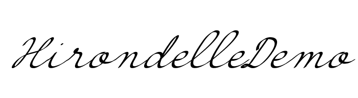 Hirondelle Demo フォント