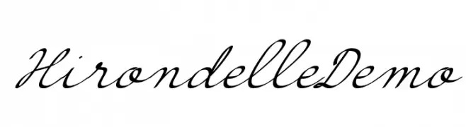Hirondelle Demo  Fuentes Gratis Descargar