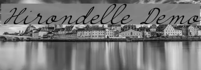 Hirondelle Demo Font examples