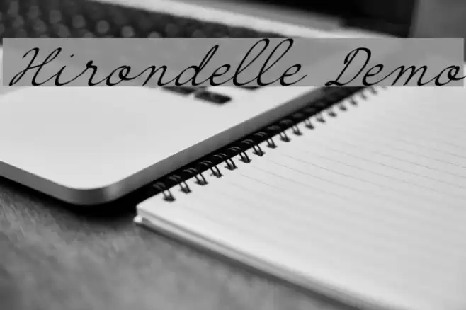 Hirondelle Demo Font examples
