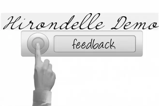 Hirondelle Demo Font examples