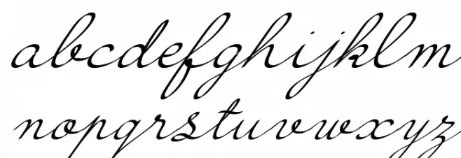 Hirondelle Demo Schriftart Kleinbuchstaben