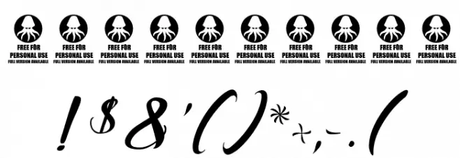 Hirondelles des Alpes Font OTHER CHARS