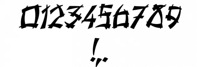 Hiroshima Italic Font OTHER CHARS