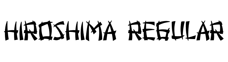 Hiroshima Regular  免费字体下载