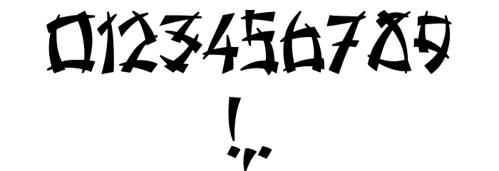 Hiroshima Regular Font OTHER CHARS