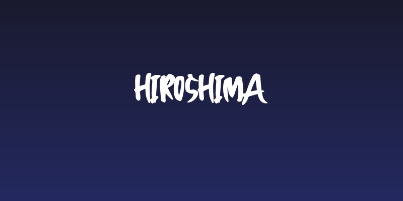 Hiroshima Social Header