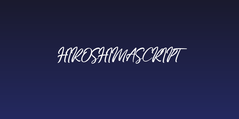 HiroshimaScript Social Header