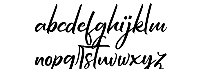 HiroshimaScript Font LOWERCASE