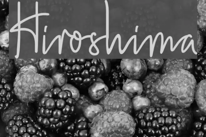 Hiroshima Font examples