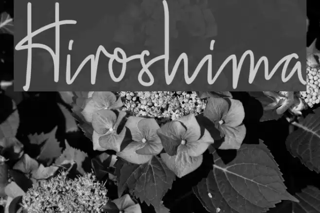 Hiroshima Font examples