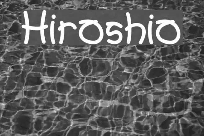 Hiroshio Font examples