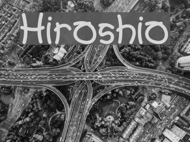Hiroshio Font examples