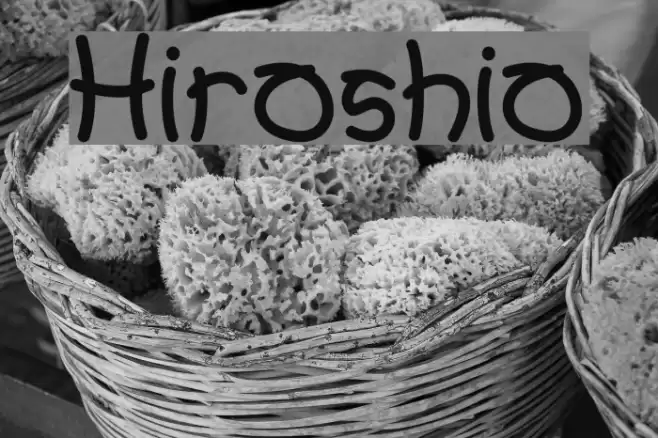 Hiroshio Font examples