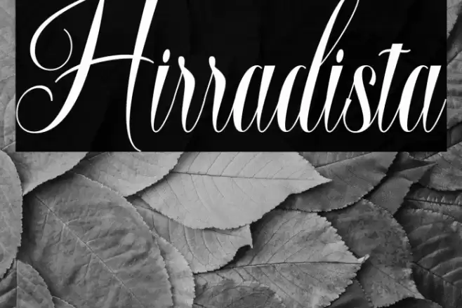 Hirradista Font examples