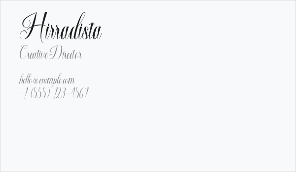 Hirradista Business Card
