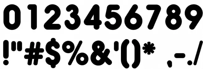 Hiruko-BlackAlternate Font OTHER CHARS